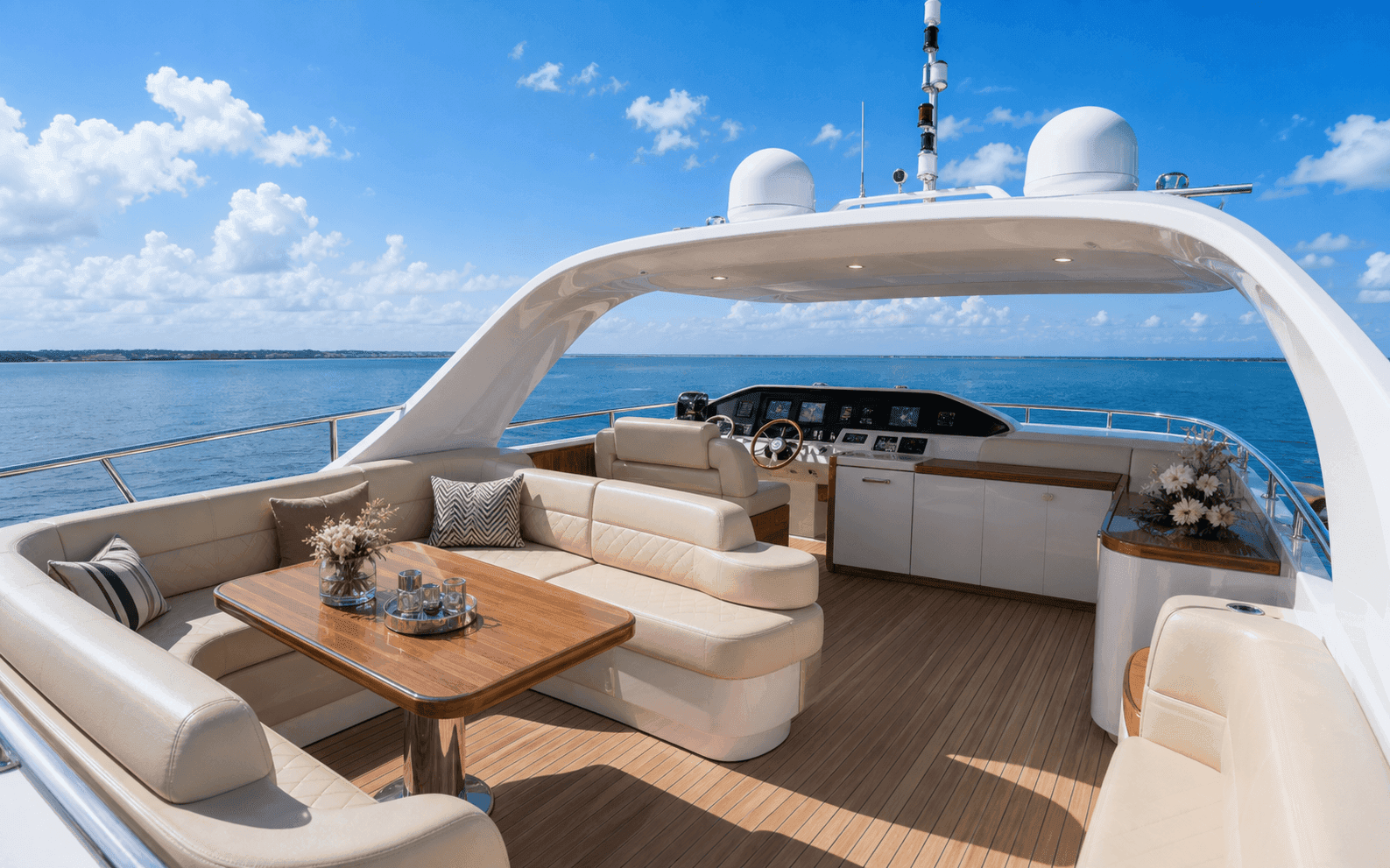 Spacious Flybridge
