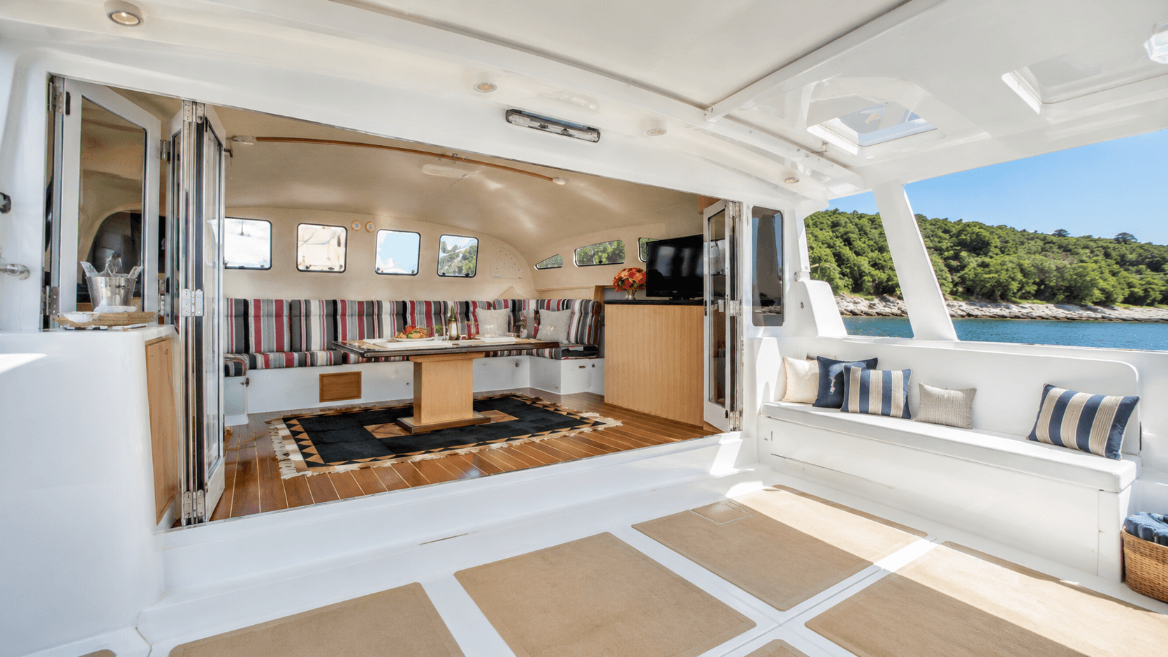 An Open Aft Deck Connecting the Interior with the Sea
