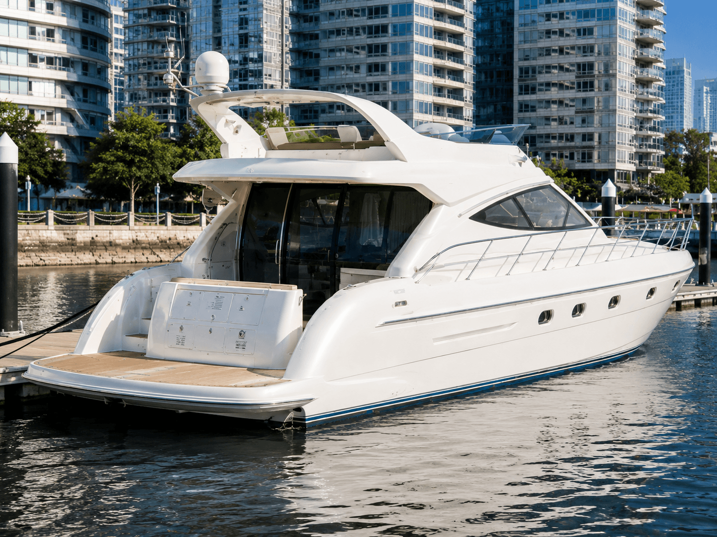 Helm Station with Waterfront Views