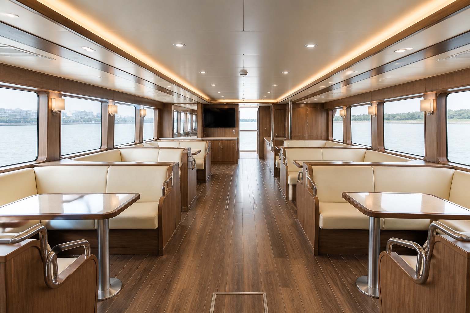 Sightseeing and reception saloon